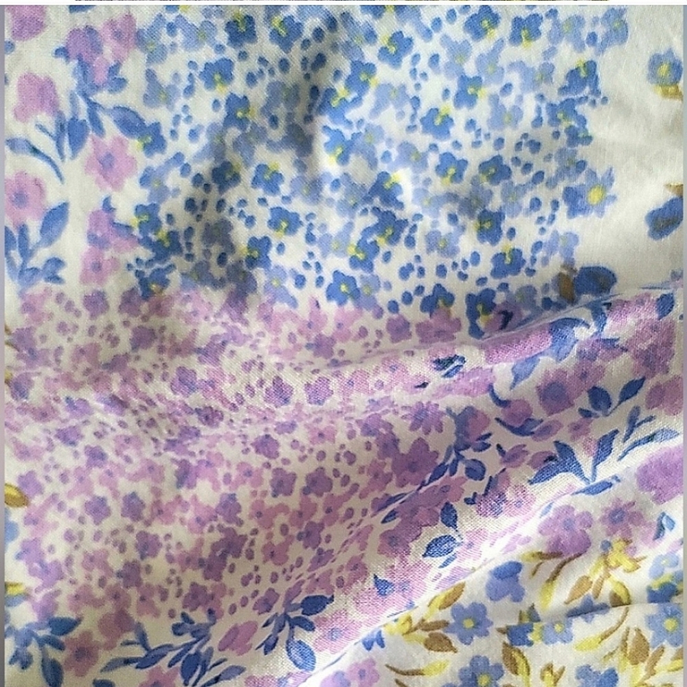 Art Class Girls' L 10/12 Sleeveless Flowy Tiered Maxi Dress Blue & Purple Floral - Picture 5 of 10